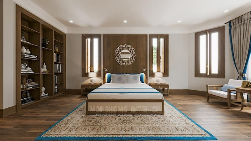 Giường ngủ biệt thự alt=